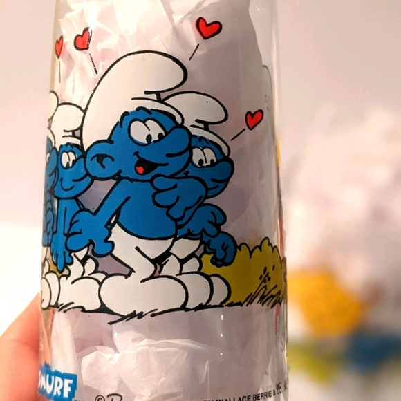 Smurf vintage drinking glasses - Picture 4 of 11